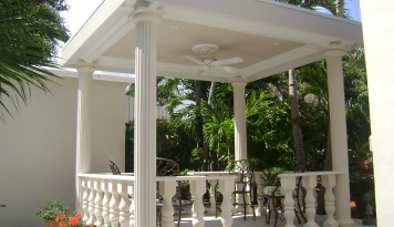 outdoor gazebo with chairs